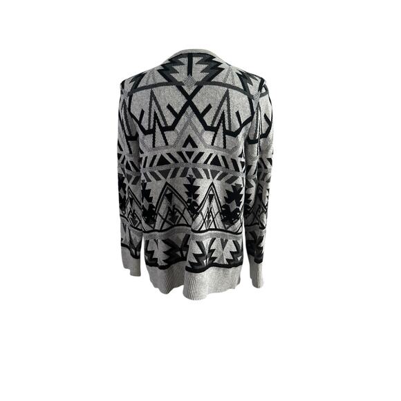 I.N.C International Concepts Open Cardigan Black Gray Silver Large - Picture 3 of 4